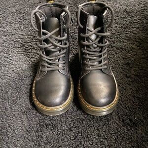Dr. Martens Kids Black Lace-Up Boots